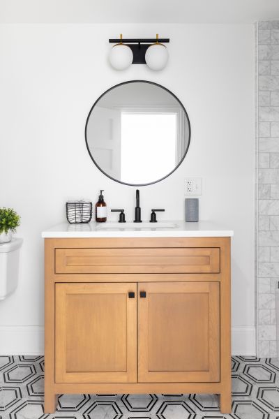 Custom Vanity Installation in Sherman