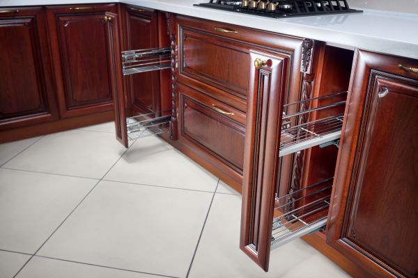 Cherry Cabinet Refacing in Sherman